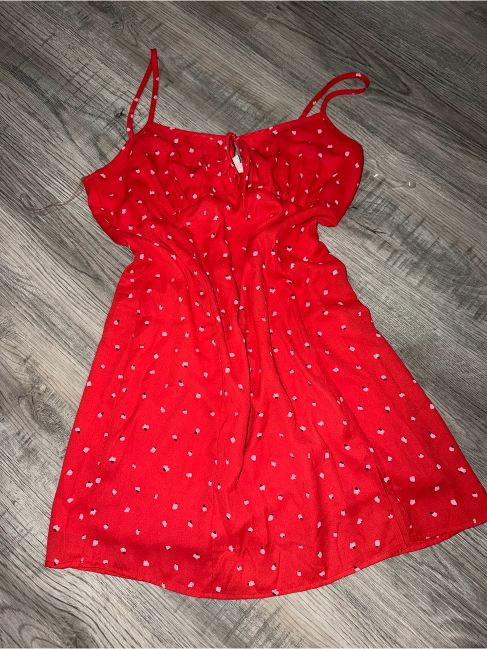 Girls Red Polka Dot Pull-On Shorts